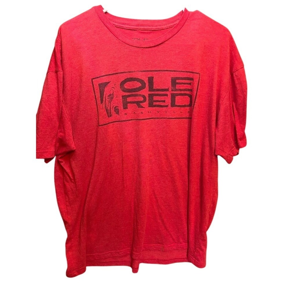 Ole Red Nashville Blake Shelton Graphic T-Shirt Mens XXL Red Heather Tri-Blend